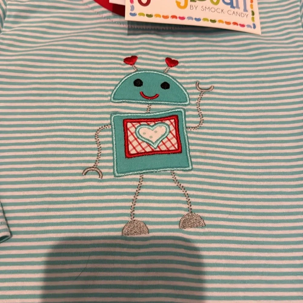 Jelly Bean no with tags little boys valentine shirt - Picture 2 of 3